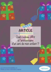 Conseils cadeau enfant